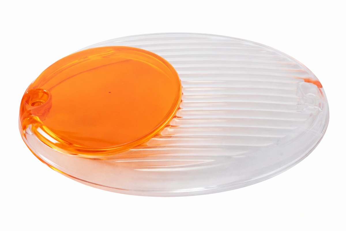 ÖN SİNYAL CAMI (YM) (OVAL) (R-L) (SARI - BEYAZ)      TD SERİSİ 1